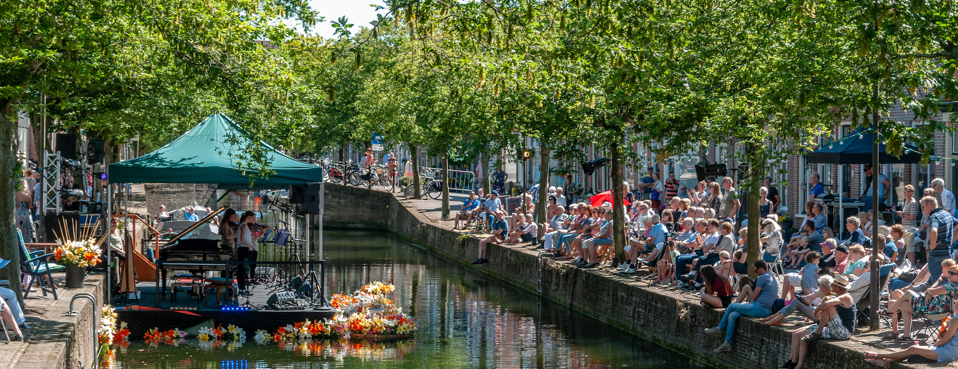 Gracht muziekfestival Enkhuizen