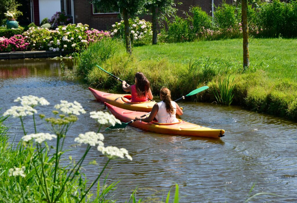 Kano varen in Noord Holland